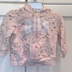 Gap kids zip up sweatshirt size 12-18M